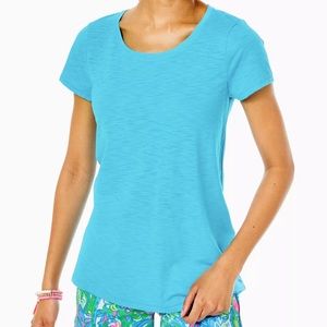 Net Lilly Pulitzer scoop neck Etta top